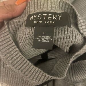 Gray Women's Crew Neck Sweater